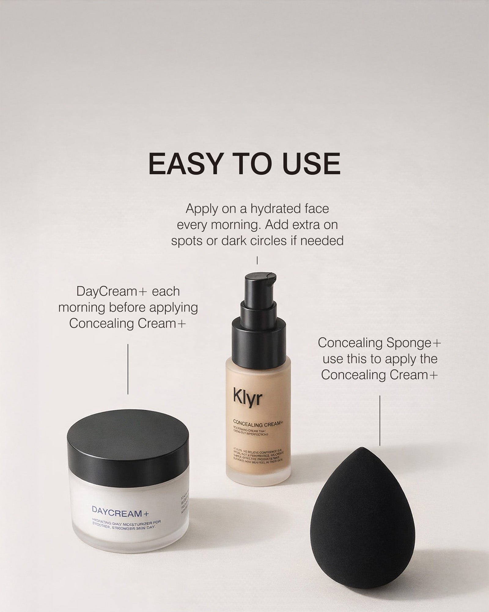 CONCEAL & REPAIR ROUTINE - Klyr men